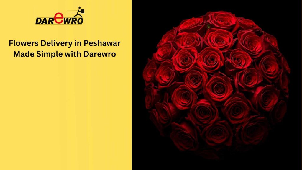 Flower delivery in Peshawar through Darewro App from local florists including Avon Flower Shop and Gul Rang Flower Shop