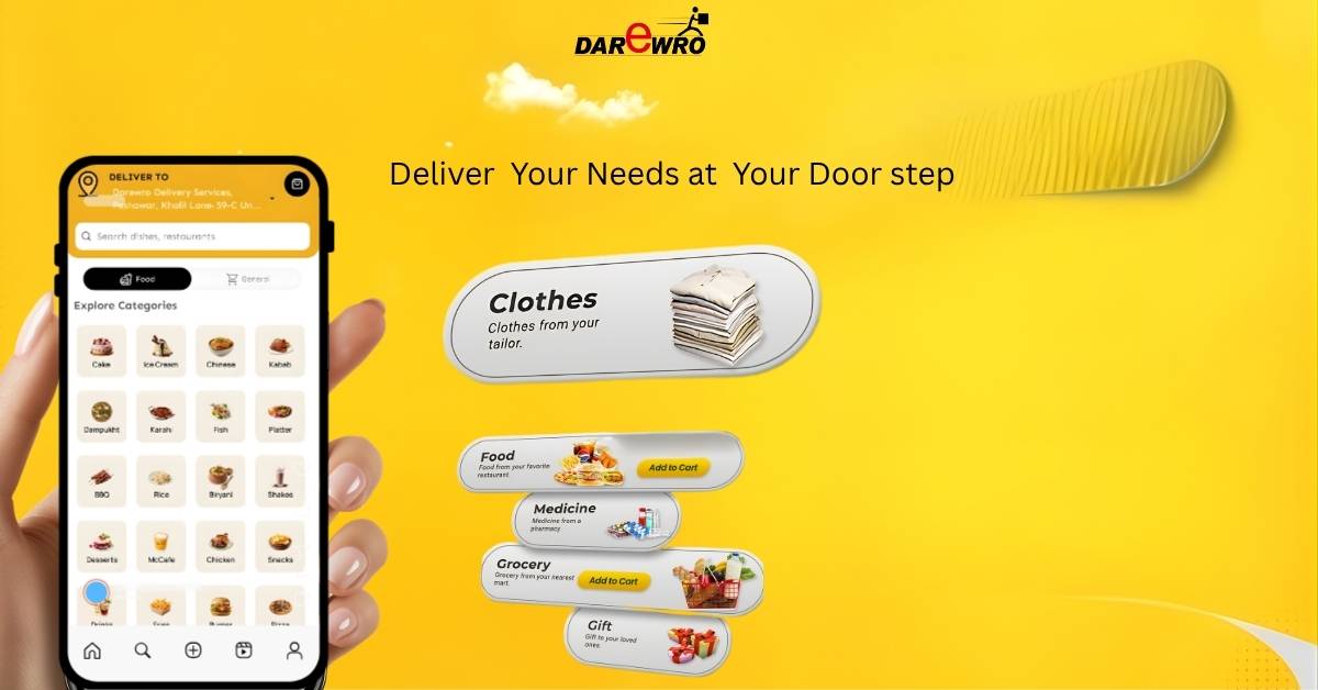 On-Demand Delivery App in Peshawar. What Is Darewro and How Does It Work